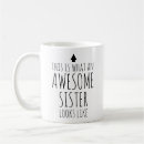 Recherche de nièce tasses Soeur