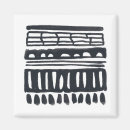 Recherche de motif noir et blanc magnets Abstrait