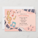 Recherche de de piano anniversaire invitations Notes de musique