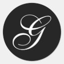 Recherche de monogramme g autocollants Noir