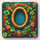 Recherche de shamrock dessous de verres Quatre feuilles de trèfle