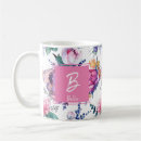 Recherche de timbre rose de fleur Monogramme