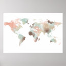 Recherche de aquarelle monde posters Globe