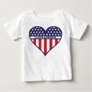 Recherche de drapeau américain bébé vêtements Coeur