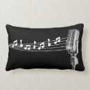 Recherche de notes musique coussins Rétro