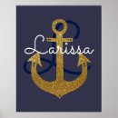 Recherche de bateau et ancre posters Pour elle