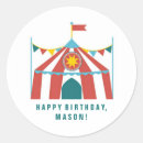 Recherche de anniversaire cirque autocollants Fête d'anniversaire au cirque