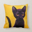 Recherche de yeux jaunes coussins Chat