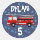 Recherche de petit pompier autocollants Camion à incendie
