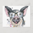 Recherche de porcelet cartes postales Aquarelle