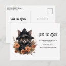 Recherche de petite sorcière mignonne invitations Chat noir