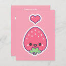 Recherche de fraise kawaii invitations Rose