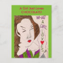 Recherche de bonbons au chocolat cartes postales Pour elle