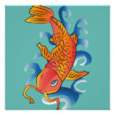 Recherche de koi fish posters Vintage