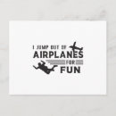 Recherche de chute libre cartes postales Parachute