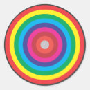 Recherche de cercles concentriques autocollants Coloré