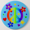 Recherche de symbole hippie badges Fleurs
