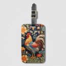 Recherche de coq bagages étiquettes Vintage