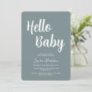 Recherche de bonjour bébé invitations Rustique