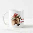 Recherche de cheval de noël tasses Aquarelle