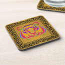 Recherche de tigre dessous de verres Décoration