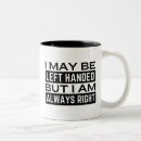 Recherche de gaucher tasses Drôle
