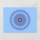 Recherche de mandala bleu cartes postales Spirituel