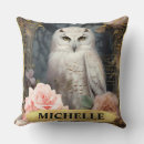 Recherche de hibou blanc coussins Floral