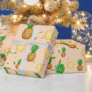 Recherche de fruits tropicaux papier cadeau Ananas