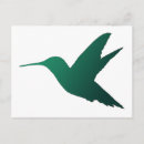 Recherche de colibri bleu cartes postales Vert