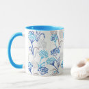 Recherche de illustrations imprimées tasses Motif floral