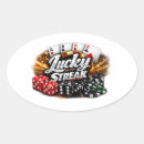 Recherche de jeton poker autocollants Chanceux