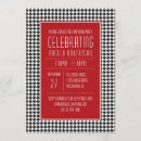 Recherche de black white red invitations Rétro