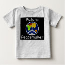Recherche de paix bébé tshirts Couleurs