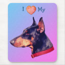 Recherche de dobermann tapis souris Pinscher