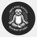 Recherche de paix intérieure autocollants Pratique du yoga