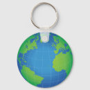Recherche de globe vert porteclés Bleu