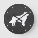 Recherche de silhouettes animales horloges Chien
