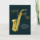 Recherche de music vœux cartes Saxophone