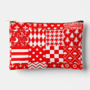 Recherche de pois blanc cosmétiques pochettes Rouge et blanc