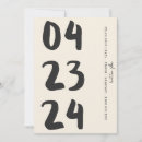 Recherche de vintage save the dates Moderne