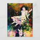 Recherche de lapin blanc vintage cartes postales Dessin