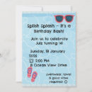 Recherche de de natation invitations D'anniversaire d'été