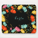 Recherche de fleurs tapis souris Coloré