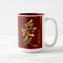 Recherche de symbole japonais tasses Kanji