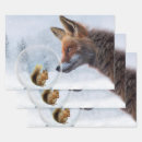 Recherche de renards papier cadeau Animal