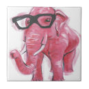 Recherche de éléphant rose carreaux Animal