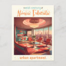 Recherche de futuristes cartes postales Futuriste rétro