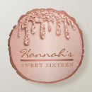 Recherche de gouttes coussins Or rose