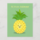 Recherche de ananas drôle cartes postales Mignon